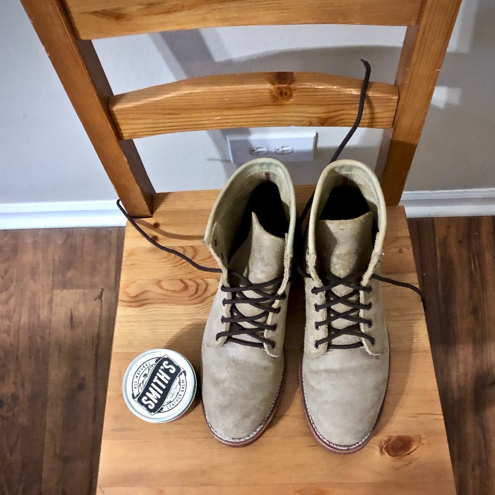 Chippewa 1901M27s Sand Suede Service Boots, 2nds